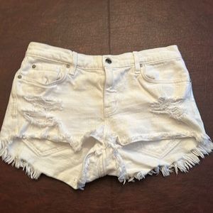 Pistola white cutoff jeans shorts, size 29 barely worn
